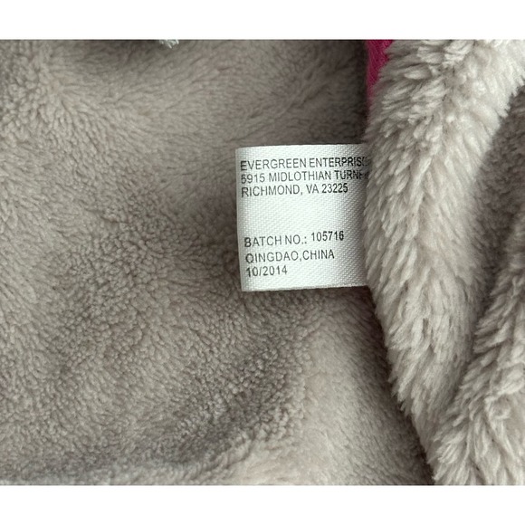 HTF Elephant LOVEY plush gray w/ pink trim Evergreen Enterprise - Picture 4 of 7